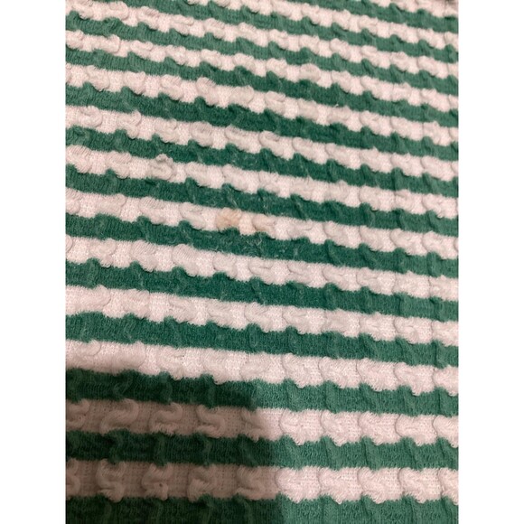 Maeve by Anthropologie Tank Top Womens Small Green White Striped Textured Knit - Picture 6 of 6